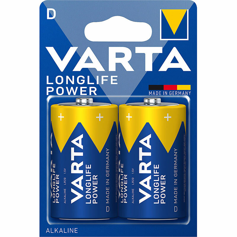 Thumbnail - Varta Longlife Power Alkaline-batterie, Typ Mono / D / Lr20, 1,5 V,
