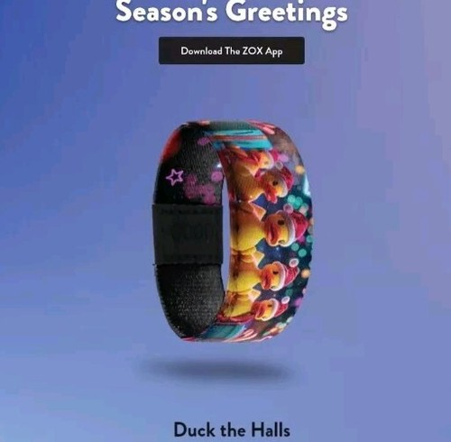 ZOX "DUCK THE HALLS" #781 RUBBER DUCKY CHRISTMAS BLOG COLLECTIBLE Wristband - Picture 11 of 16