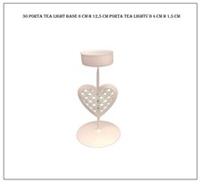 30 porta candela candeliere portacandela tealight decora tavolo cuore candelabro