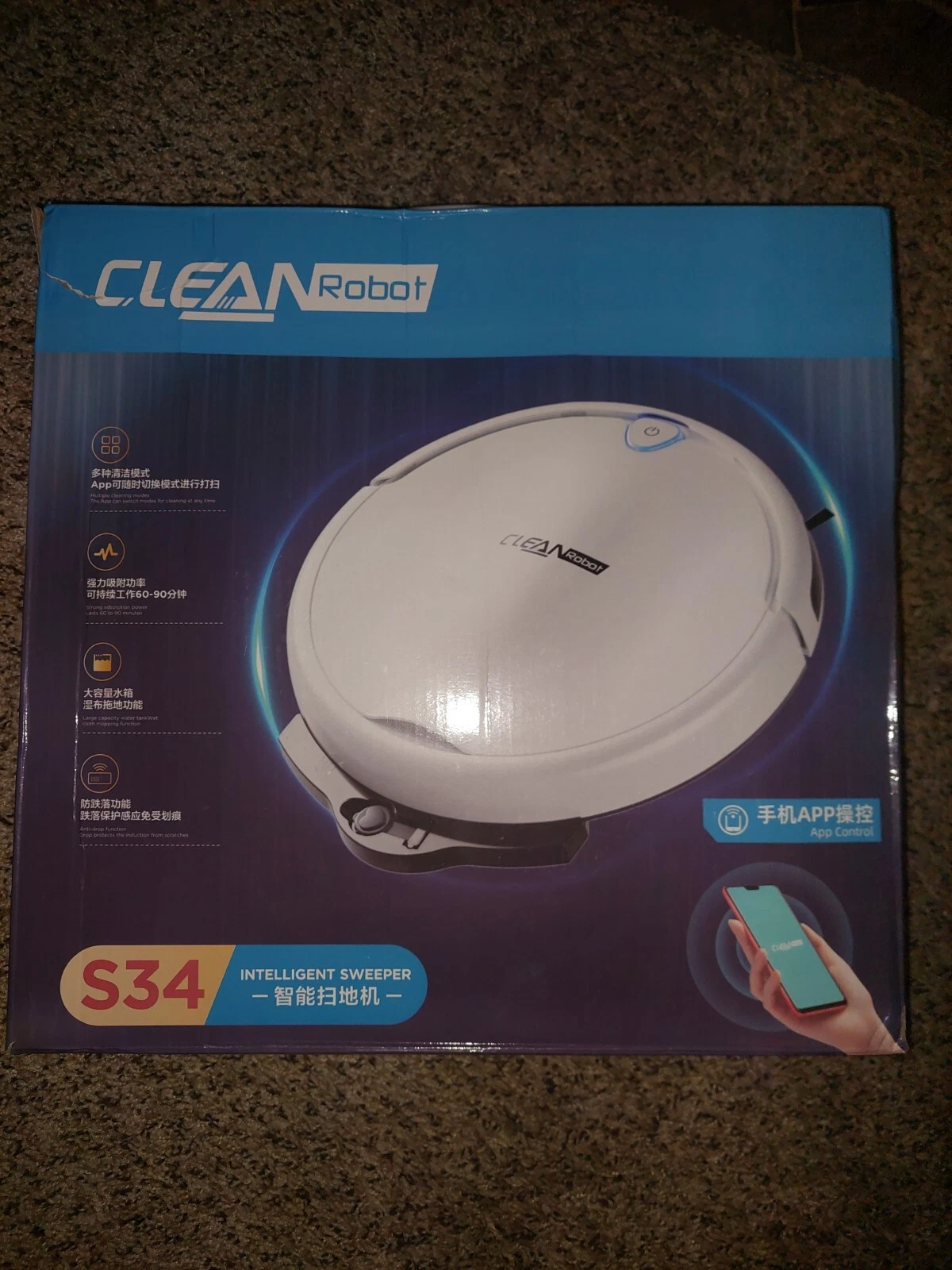 Automatic Smart Robot Vacuum Cleaner 3-IN-1 Intelligent Sweeping Floor Machine