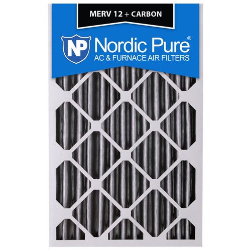 14X25x1 Air Filter Charcoal Carbon Furnace Merv 12 Bulk 2 Pack - Picture 1 of 3