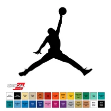 Air Jordan Jumpman Logo Die-Cut Sticker Decal 2" to 12" CHOOSE SIZE & COLOR
