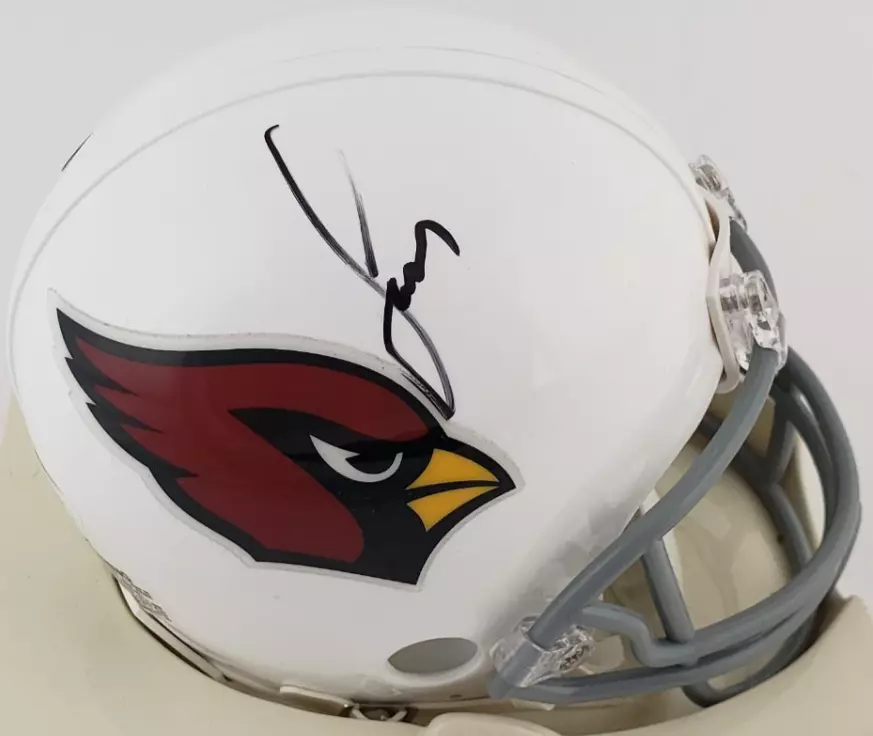 Larry fitzgerald signed 2025 mini helmet