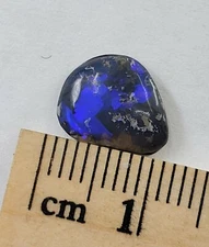 OPAL DOUBLET, COOBER PEDY AUSTRALIA, NATURAL GREY BASE OPAL 10.9 X 9MM 2.2 CT *E