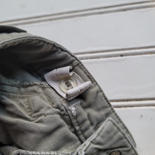 Girl 8 Old Navy Sage Green Cargo Pocket Adj. Waist Rolled Cuff Summer Shorts - Picture 6 of 8
