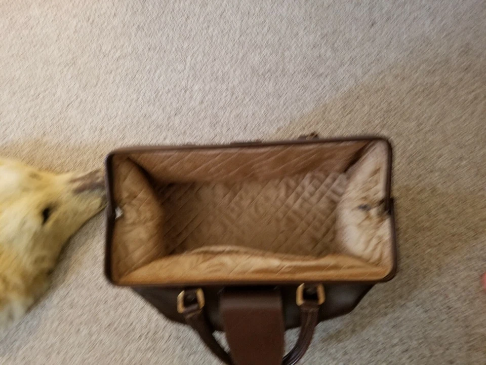 Bolso de viaje CUERO TOSCANO médico fuerte con doble fondo hecho en Italia bric's Foto 2 de 4