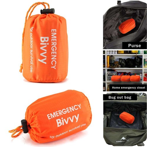 5 Stück Notfall Schlafsack Thermo Survival Camping Wandern Wasserdicht Outdoor - Bild 2 von 14