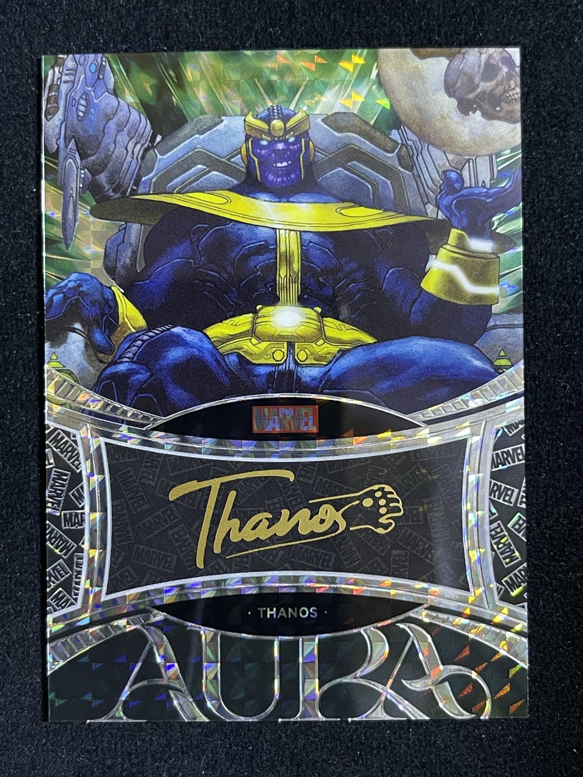 2025 KAKAWOW AURA Marvel Thanos Single Script Art Auto Green /25