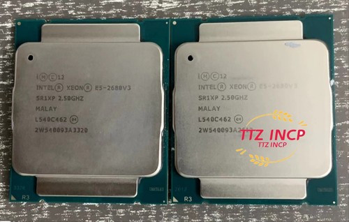 Intel Xeon E5-2680 V3 2.50GHz 12 Core 120W 30MB SR1XP LGA2011-3 CPU Processor - Picture 1 of 3
