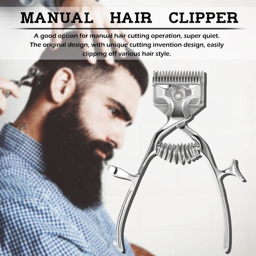 Barber Tools Hand Hair Clippers Metal Trimmer Cutter for Adult Baby and Pet U7X8 - Picture 3 of 10