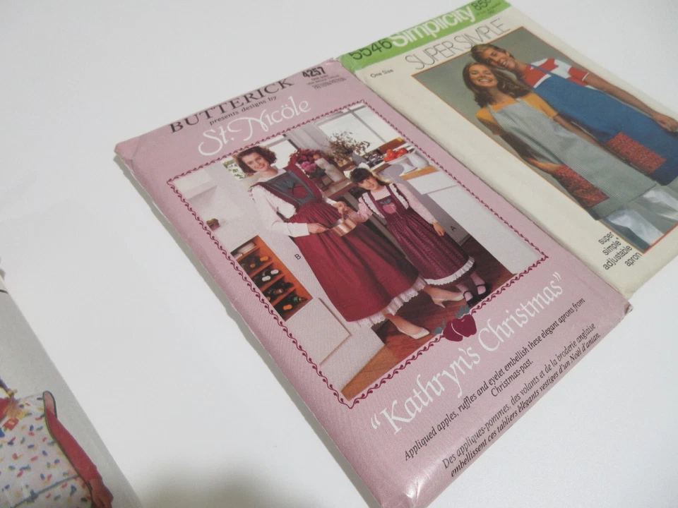 7 APRON Sewing Pattern Simplicity 5725 5546 7875 Butterick 4257 B5541 B5263 + - Image 3 of 4