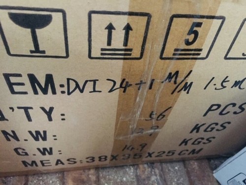 DVI-D 24+1 DVI-D GOLD MALE TO MALE CABLE 1.5M BRAND NEW - Picture 2 of 2