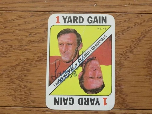 Larry Wilson Autogramm Handsigned Arizona Cardinals HOF St Louis 1971 Topps