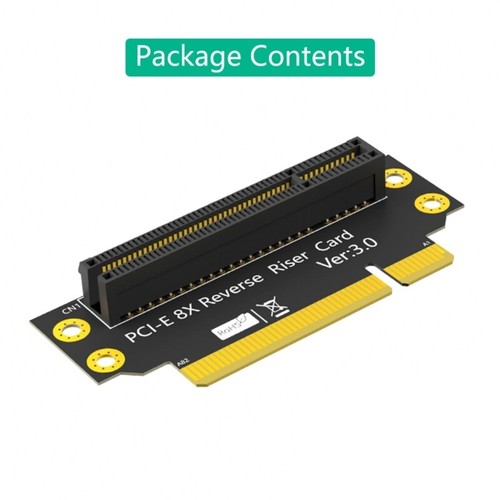 PCIE X8 90 Degree Reverse PCIE 8X to 8X Converters Male to Female Adapter - Afbeelding 5 van 8