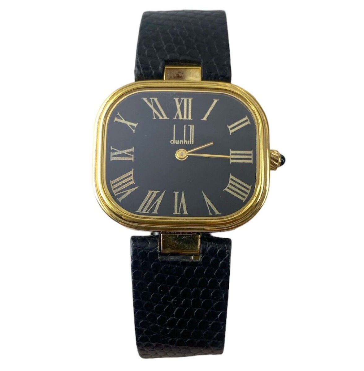 DUNHILL Vintage 925 Sterling Silver Gold Tone Swiss Quartz DUNHILL Vintage 925 Sterling Silver Gold Tone Swiss Quartz