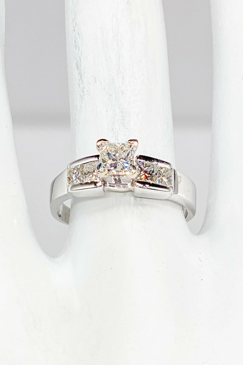 Designer 5000 1.05ct EGL VS2 I Princess Cut Diamond Platinum