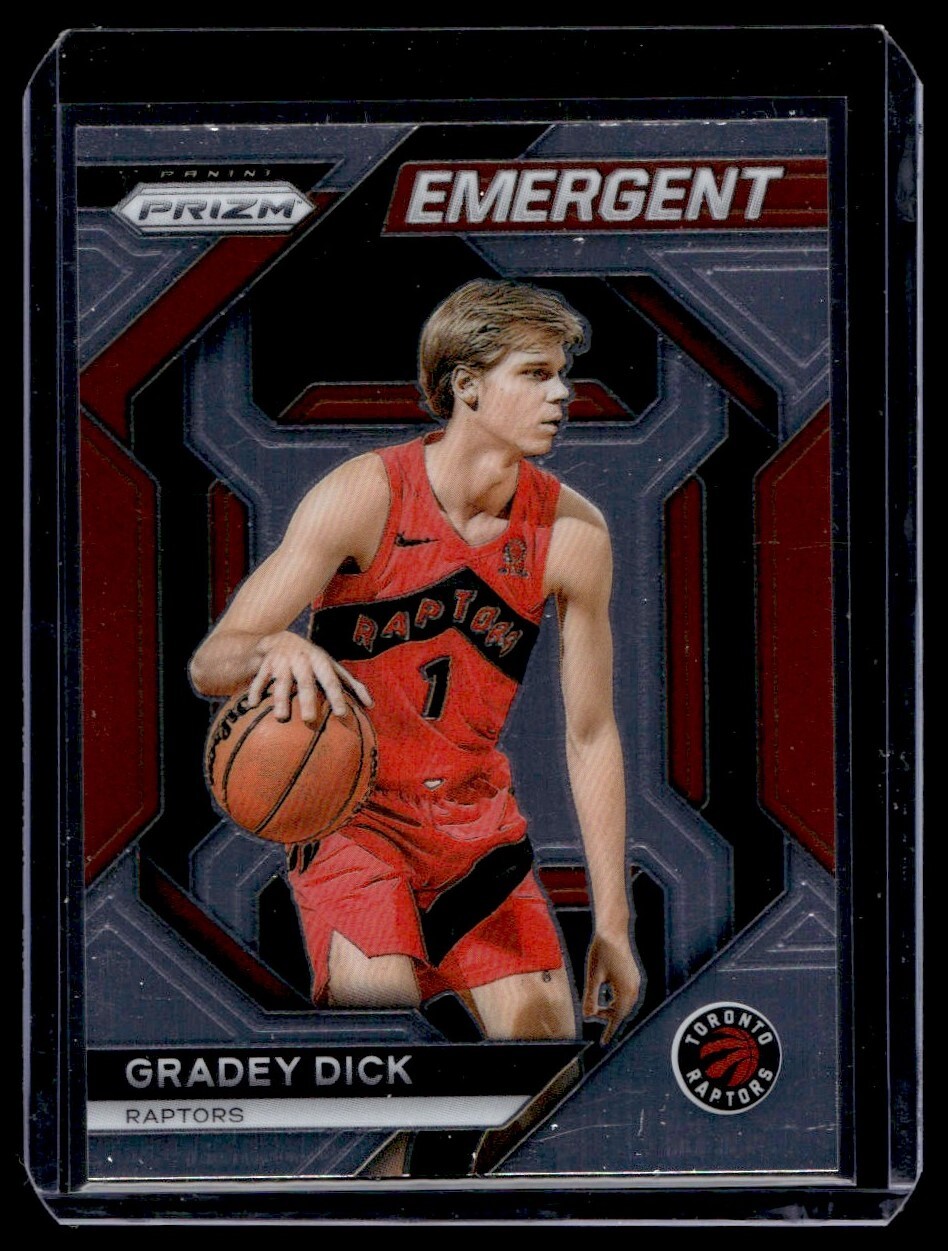 2023-24 Panini Prizm Emergent Gradey Dick Rookie A11 Toronto Raptors #22