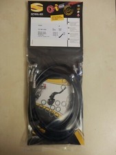 VS 1400 INTRUDER VX51L SPIEGLER STAHLFLEX vorne_hinten_Kuppl. CHROM&SCHWARZ A131