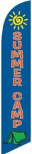Summer Camp Feather Banner Swooper Flag -No Wind Required- Replacement FLAG ONLY