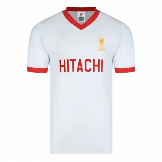 Liverpool FC Retro 1978 Hitachi Away White Jersey Sizes Available