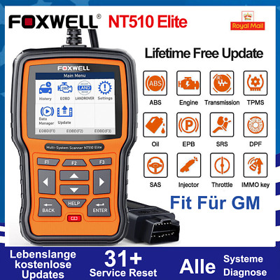 2026 Foxwell NT510 Profi KFZ OBD2 Diagnosegerät Auto Scanner Fehler Auslesegerät