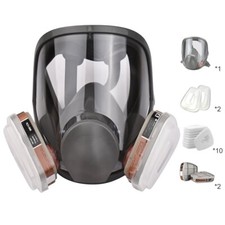 Full Face Gas Mask Set Spray Painting Respirator Reusable Safety US STOCK 6800