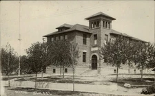 RPPC Fennville Michigan High School unused vintage real photo postcard