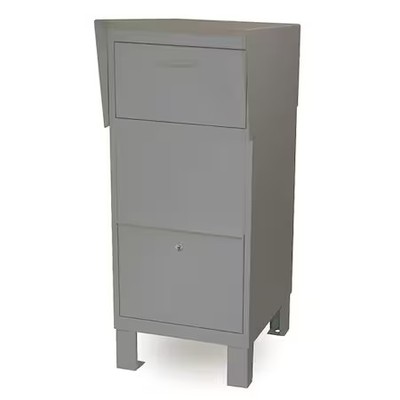 Salsbury Industries 4975Gry Courier Box, Gray, Powder Coated, 1 Doors, Free