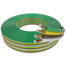 14 Gauge 4 Wire Trailer Wire 25ft 4 Way Single Conductor Bonded Flat Trailer... 14 Gauge 4 Wire Trailer Wire 25ft 4 Way Single Conductor Bonded Flat Trailer...