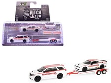 Greenlight 31190B 1/64 2018 Dodge Durango White with Red Stripes and