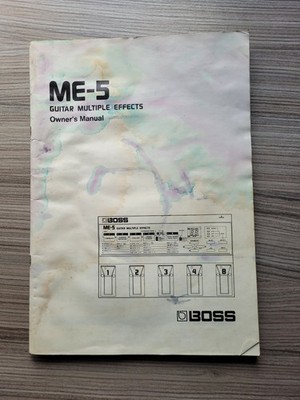 Boss ME-5 Gitarre mehrere Effekte Handbuch / Owners Manual