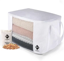 Sweater Storage Bags | with Moth Protection Cedar | Breathable & Washable 