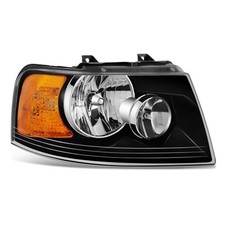 Front Right Headlight Assembly Black Bezel for 2003-2006 Ford Expedition