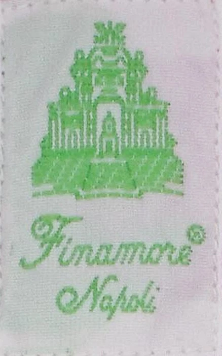 Camisa de algodón marrón Finamore Napoli - ajuste ceñido- l/L Foto 4 de 4