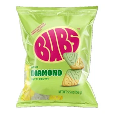 Bubs Sour Diamonds Tutti Fruity Flavor 5.5oz Bag Authentic Swedish Candy