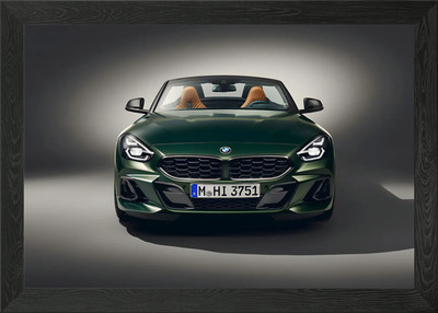 Bmw Z4 M40i Framed Wall Art Poster Canvas Print Picture