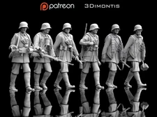 3d Model STL Format Digital File German Soldiers WW1