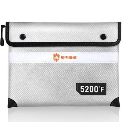 Upgraded 5200°F Fireproof Document Bag with Heat Insulated, Water Fire Proof ...