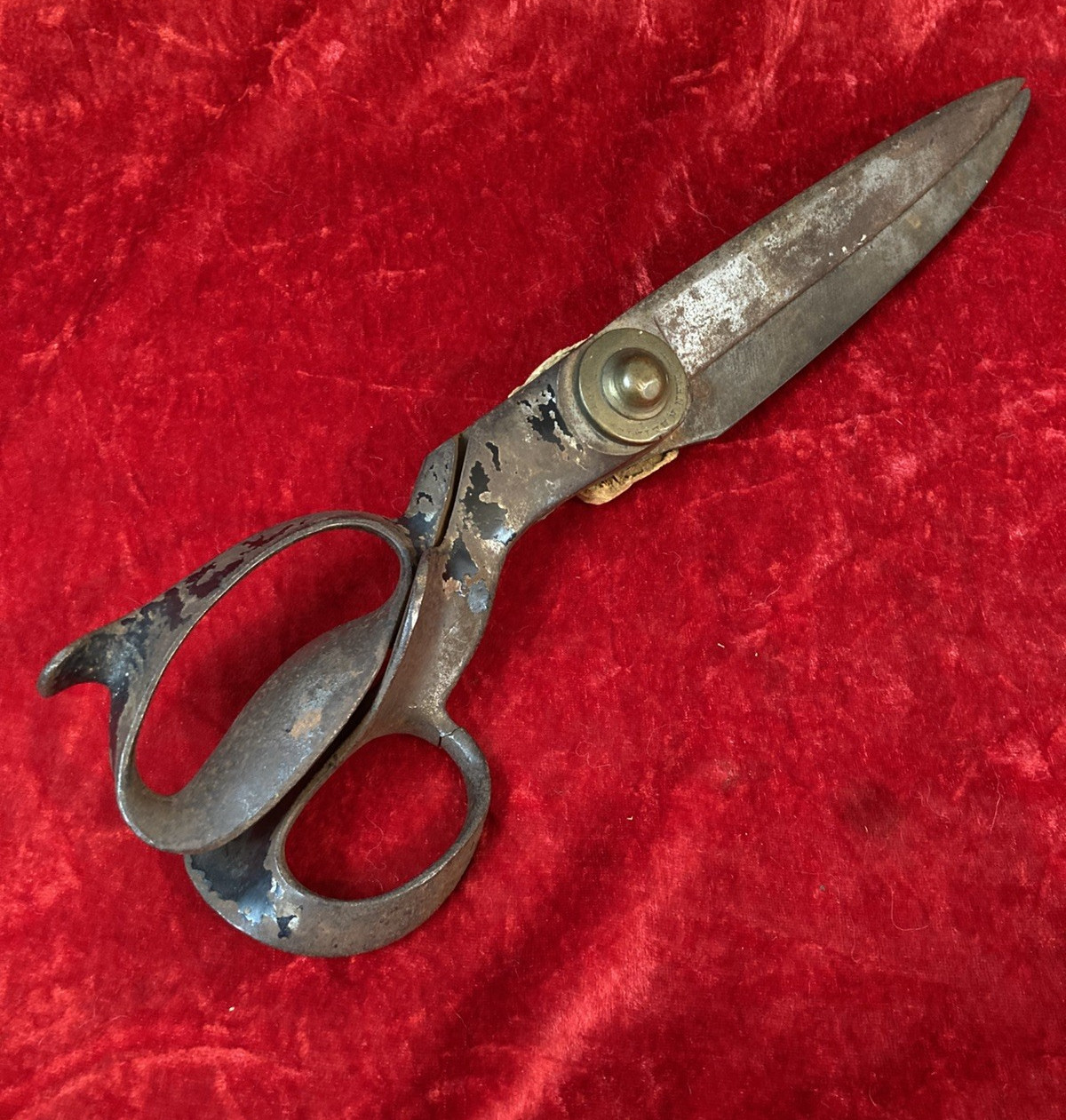 Rare  14" Antique / Vintage Tailor's Scissors by R Heinisch Newark New Jersey