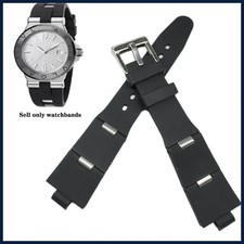 Rubber silica gel strap for Bvlgari Watch Strap with notch 22x8 24x8mm