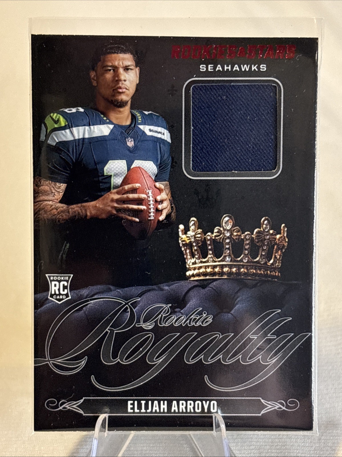 ELIJAH ARROYO 2025 Panini Rookies & Stars Rookie Royalty #RR-EAO Patch Seahawks