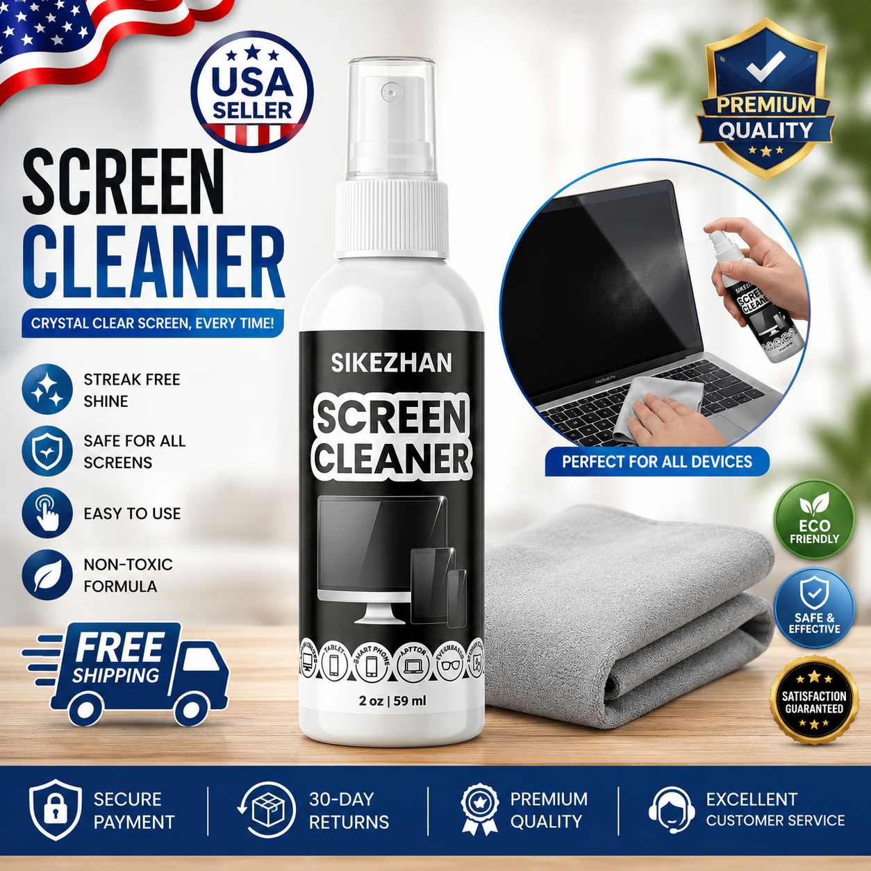 Screen Cleaner Kit for Laptop Phone TV