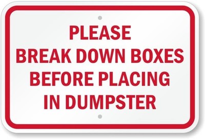Break Down Boxes Before Placing In Tin Metal Signs Home Décor 8x12