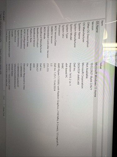 Dell Inspiron 7415 2-in-1 14" FHD - Ryzen 5500U - 8GB RAM - 256GB SSD ohne Ladegerät - Bild 2 von 7