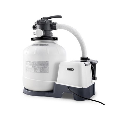 Intex 2,650 GPH 16'' Krystal Clear Saltwater System and Sand Filter Pump