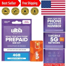 Flexible Prepaid Phone Plan: Unlimited Talk, Text & 4GB 5G Data for Just $16