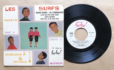 LES SURFS Shoop Shoop...Va l'embrasser (Shoop Shoop Song) 7" EP Spector Beatles - Photo 1/2