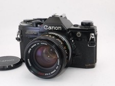 Canon AE-1 Black  FD 50mm F1.4 S.S.C. Shutter all speeds exposure meter OK No