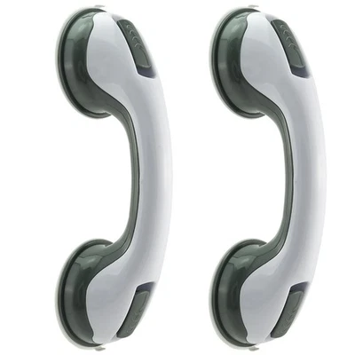 MIDGARD Wannengriff Saugnapf-Duschgriff Haltegriff Badewannengriff ohne Bohren 2 Stück