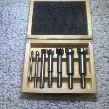 Forstner Bit Set 1/4" To 1" 7pc Wooden Case